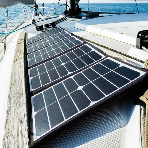 Panel solar portátil impermeable de 75 vatios