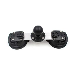Double suction cups for tablet mount
