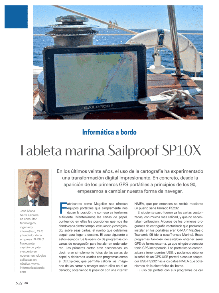 Nautica y Yates - Informatica a bordo SailProof SP10X