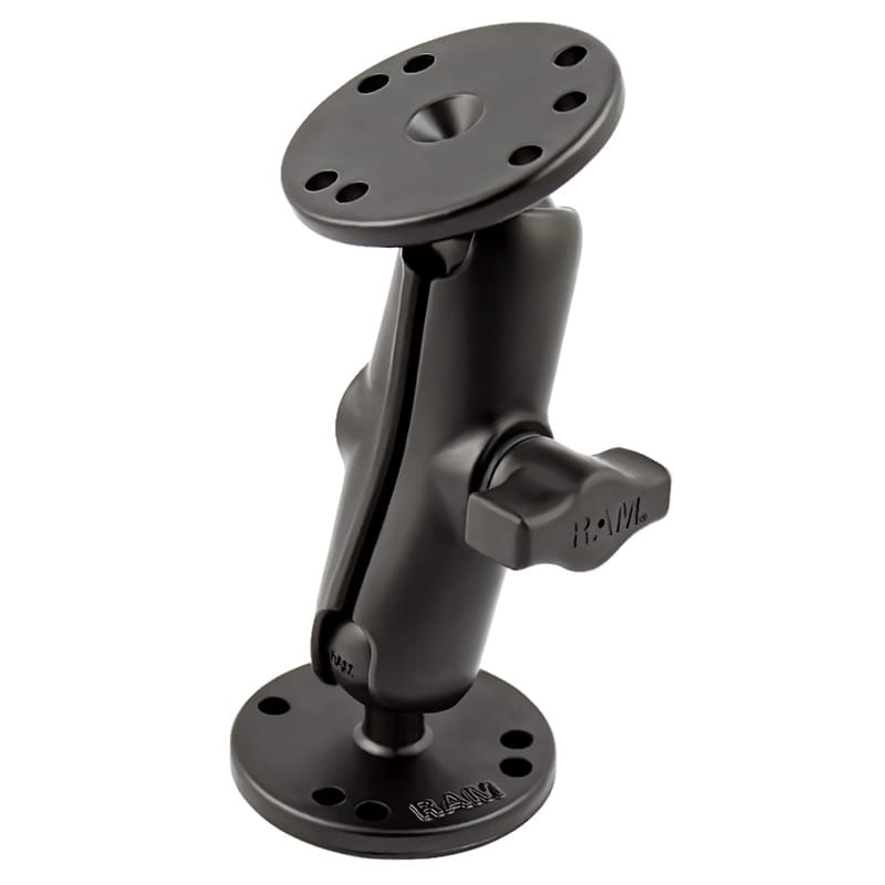 Support RAM adapté à notre écran tactile STS10 en combinaison avec la plaque RAP-356A 75x75mm VESA.